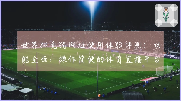 世界杯竞猜网址使用体验评测：功能全面，操作简便的体育直播平台选择